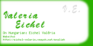 valeria eichel business card