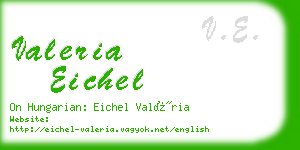 valeria eichel business card